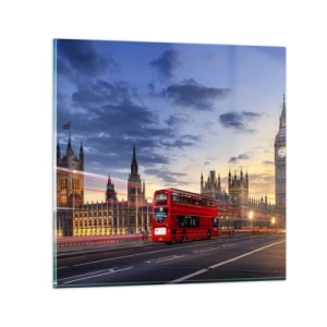 Glass picture - Characteristic Landmarks - 30x30 cm