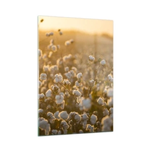 Glass picture - Fluffy Field - 50x70 cm