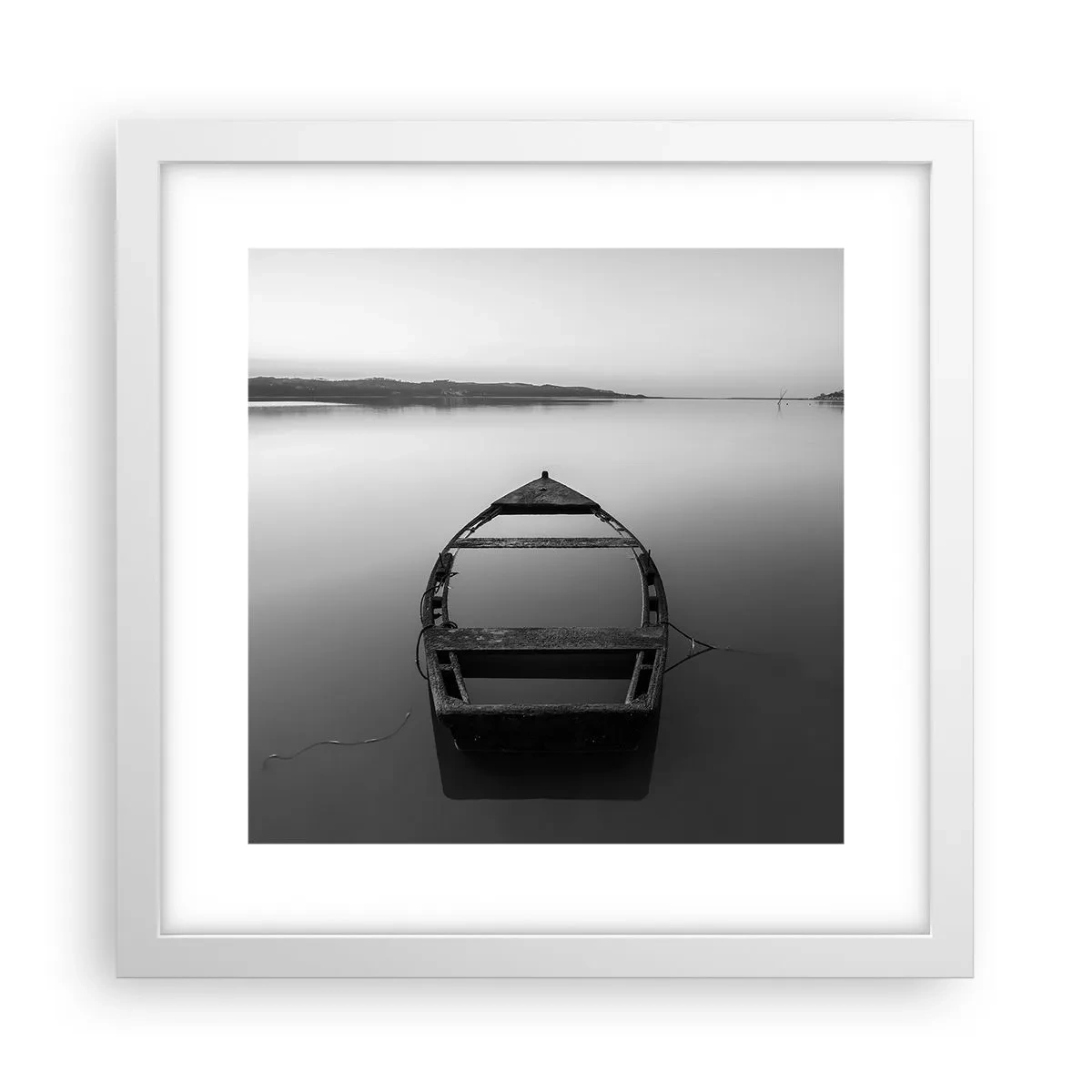 Poster in white frmae - Longing and Melancholy - 30x30 cm