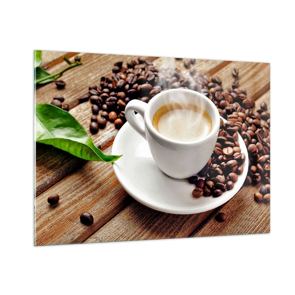 Glass picture - Coffee Is Served - 100x70 cm