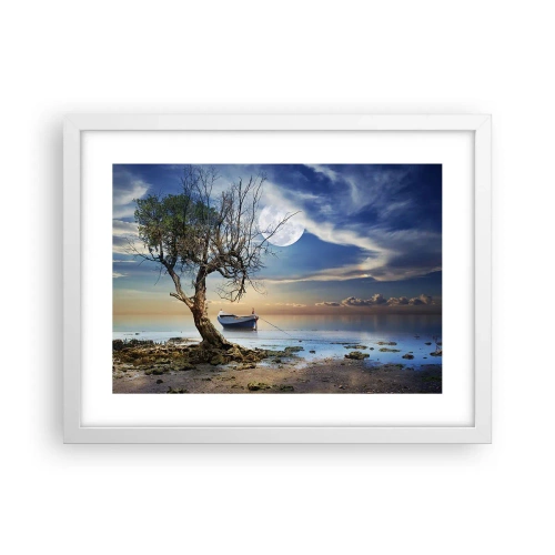 Poster in white frmae - Is this the Beginning or the End? - 40x30 cm