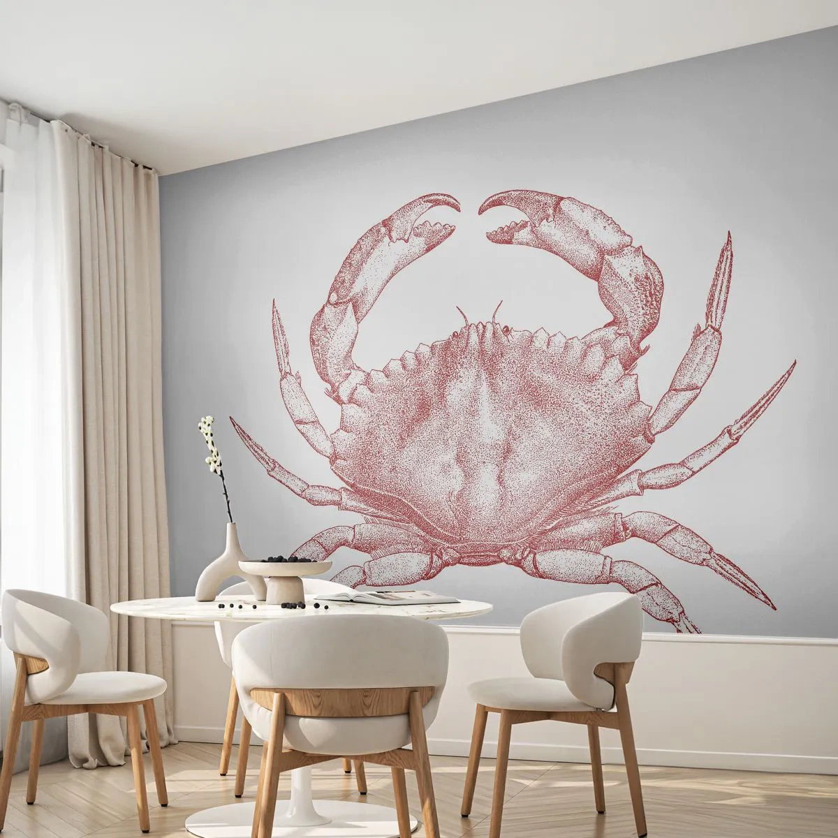 Photo Wallpaper Premium Sand - Crab Like No Other - Crab, Seafood, Shellfish - 150x105 cm