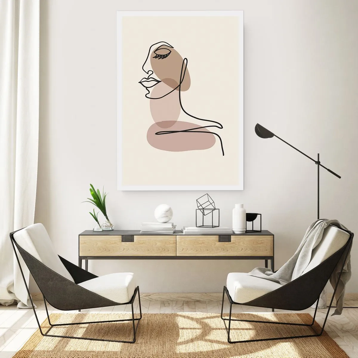 Poster - Listening to Herself - 40x50 cm