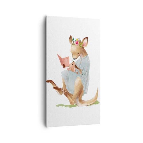 Canvas picture - Read to Me, Mum - 55x100 cm