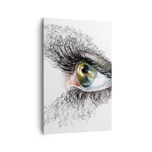 Canvas picture - Look straight into the Soul - 80x120 cm