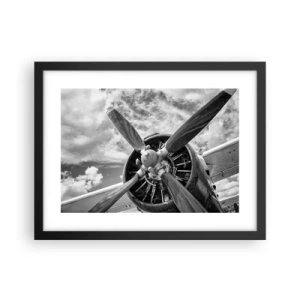 Poster in black frame - Conquerer of the Skies - 40x30 cm