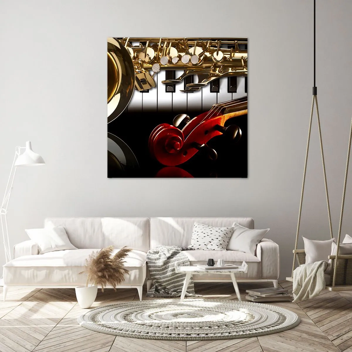 Canvas picture - Tin, Wood and Ivory - 70x70 cm