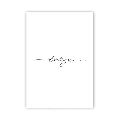 Poster - Black on White - 70x100 cm