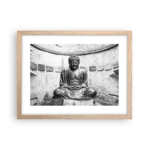 Poster in light oak frame - At the Source of Peace - 40x30 cm