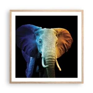 Poster in light oak frame - Eccentric, Not a Weirdo - 60x60 cm