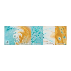Photo Wallpaper Sample Self-Adhesive Deluxe Sticker - Pastel Swirl - Abstraction, Piece, Modern Art - 100x30 cm