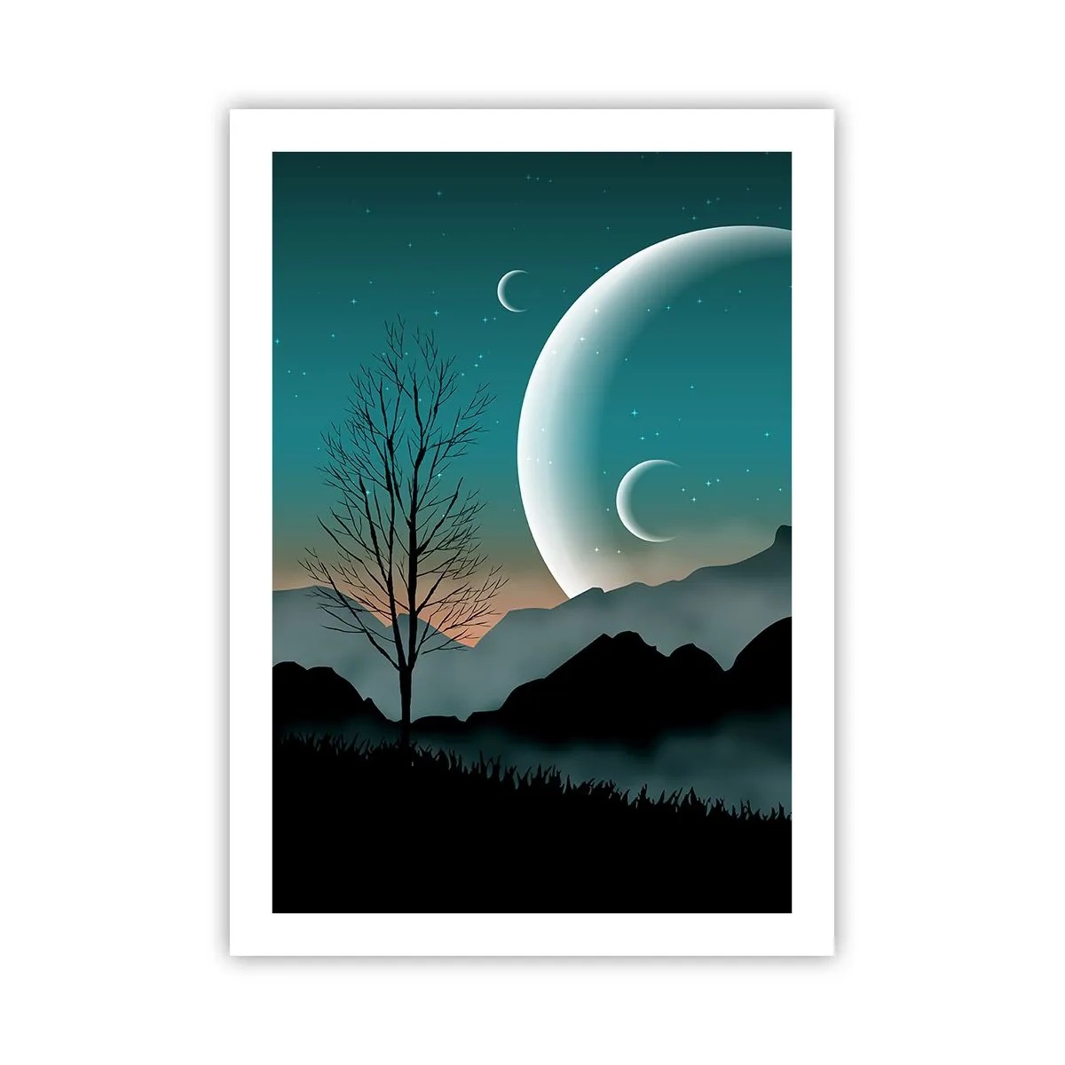 Poster - Carnival of a Starry Night - 50x70 cm