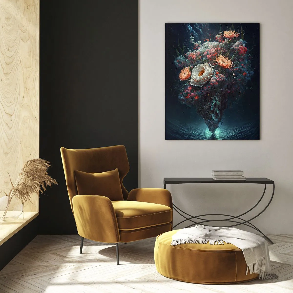 Glass picture - Strange Garden - 50x70 cm