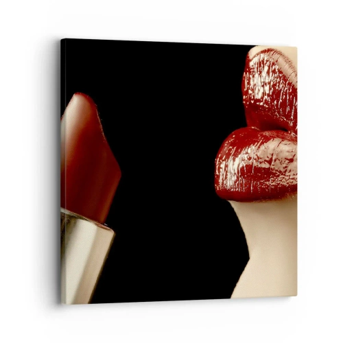Canvas picture - Sensuality and Glow of Carmine - 30x30 cm