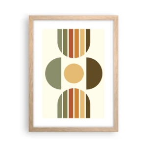 Poster in light oak frame - In the Colours of Soli - 30x40 cm