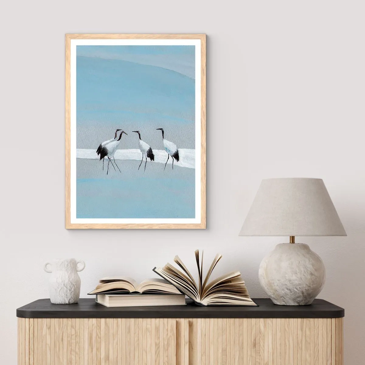 Poster in light oak frame - After a Hot Day - 61x91 cm