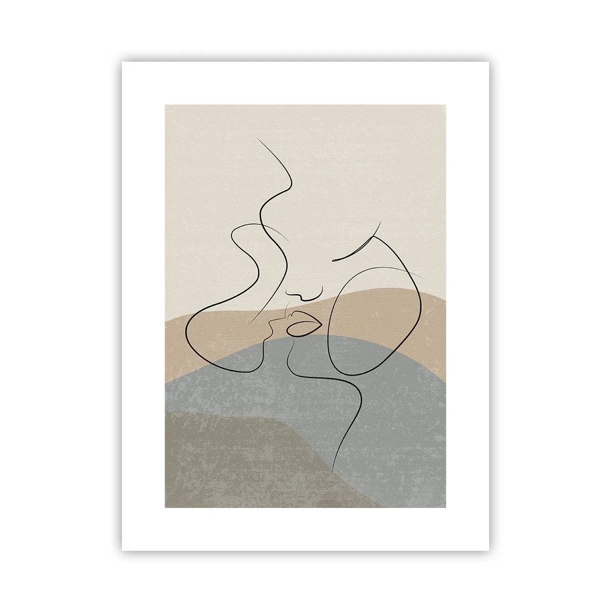 Poster - Like with a Paintbrush Stroke - 30x40 cm