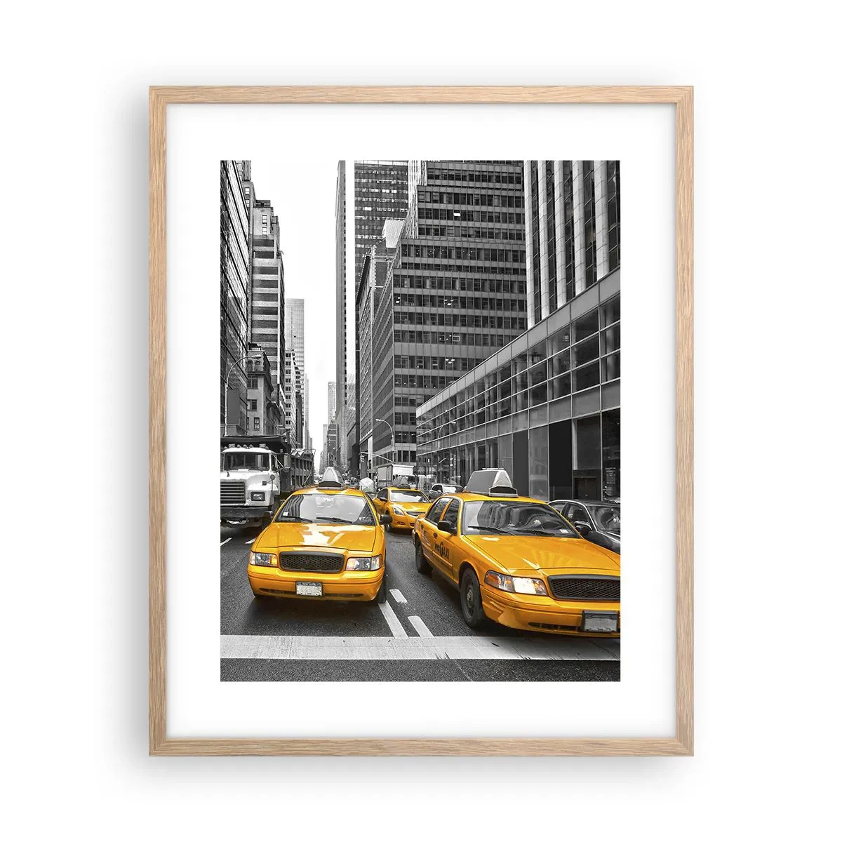 Poster in light oak frame - We Paint the City - 40x50 cm