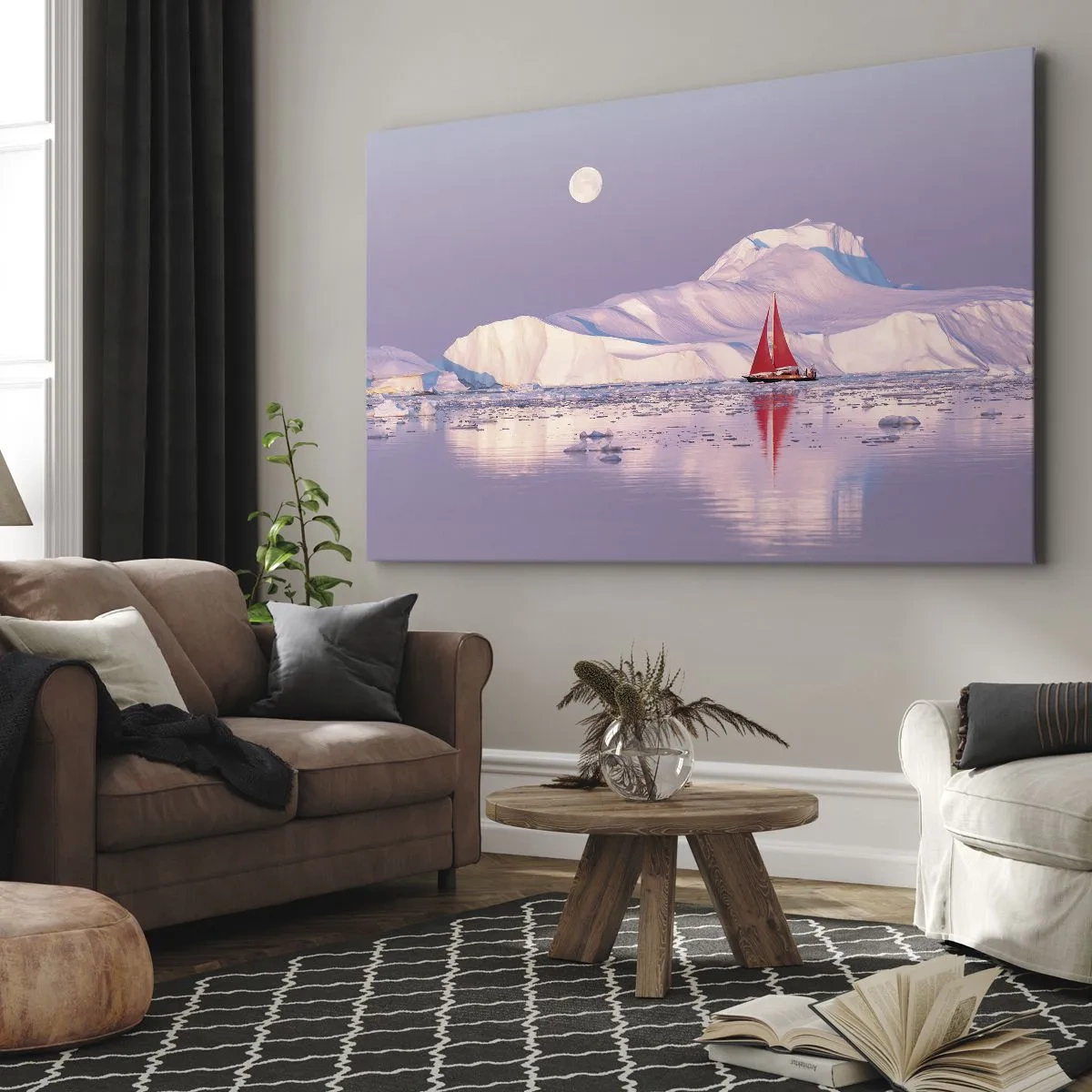 Canvas picture - Heat of the Sail, Cold of the Ice - 100x70 cm