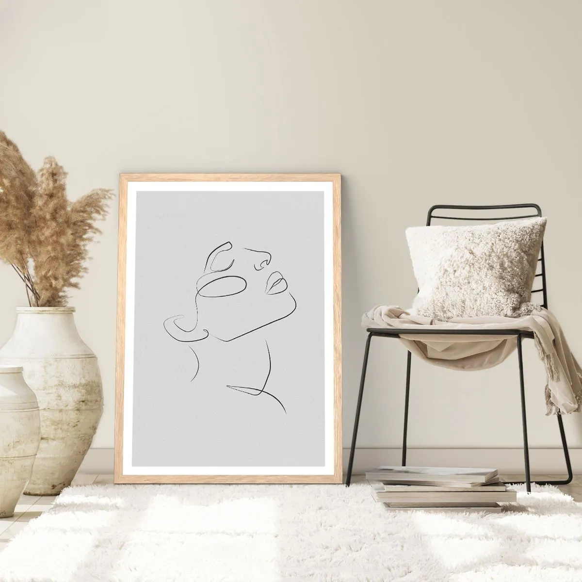 Poster in light oak frame - Meanders of a Dream - 61x91 cm