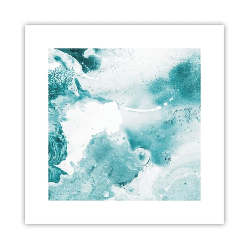 Poster - Lakes of Blue - 30x30 cm