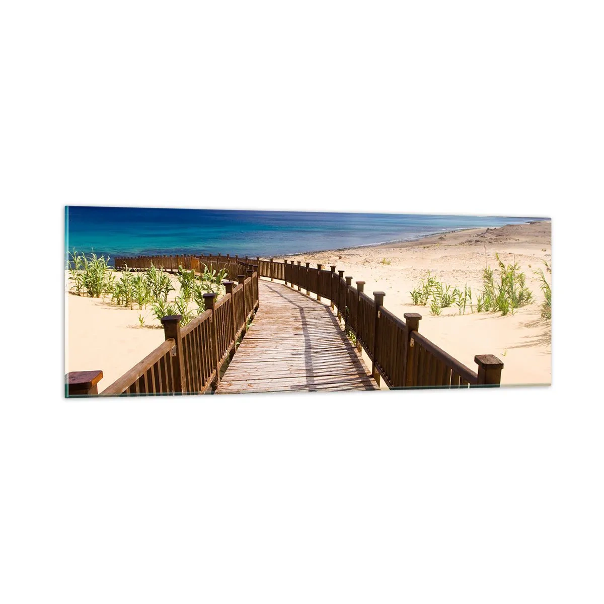 Glass picture - Take Me to Happy Islands - 90x30 cm