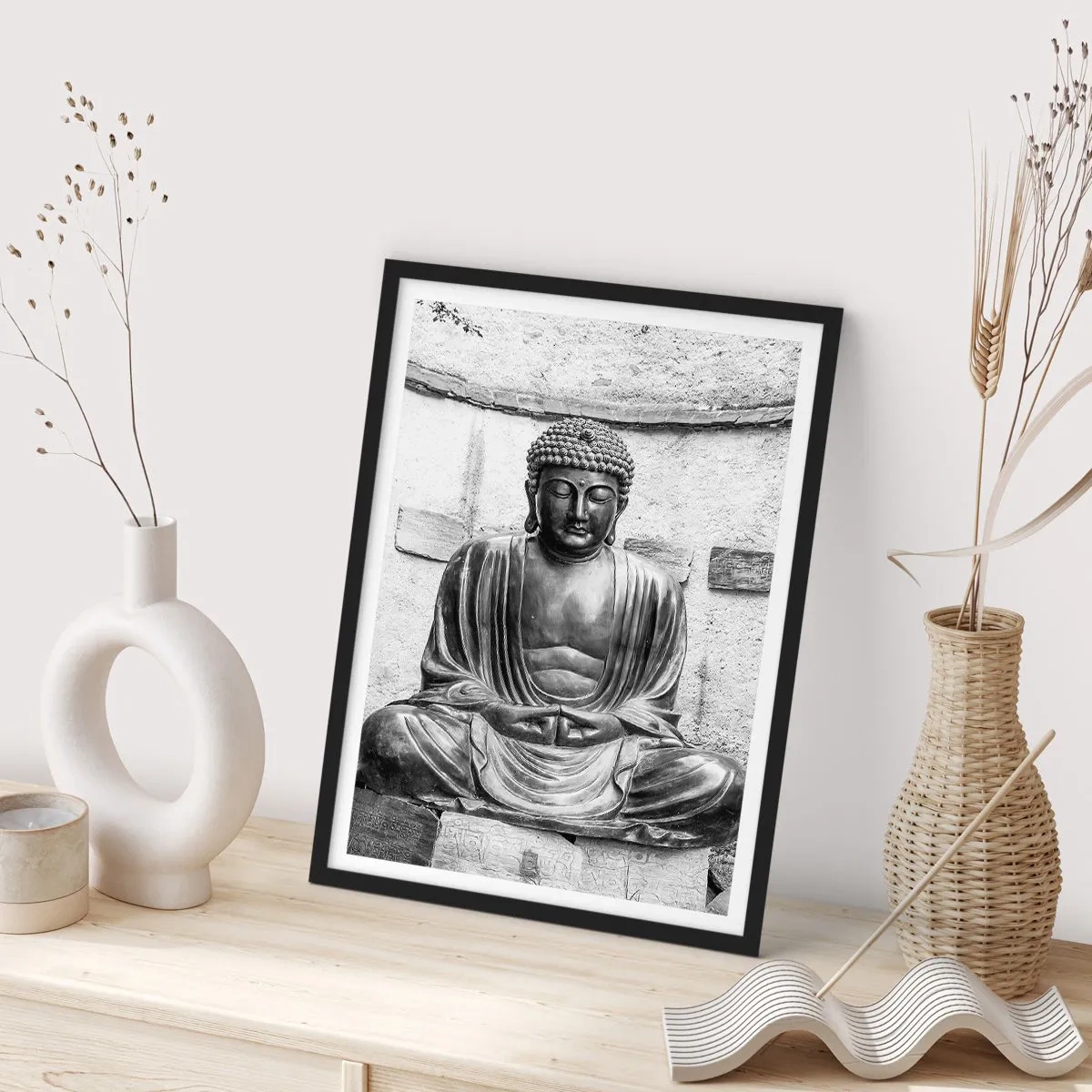 Poster in black frame - At the Source of Peace - 30x40 cm