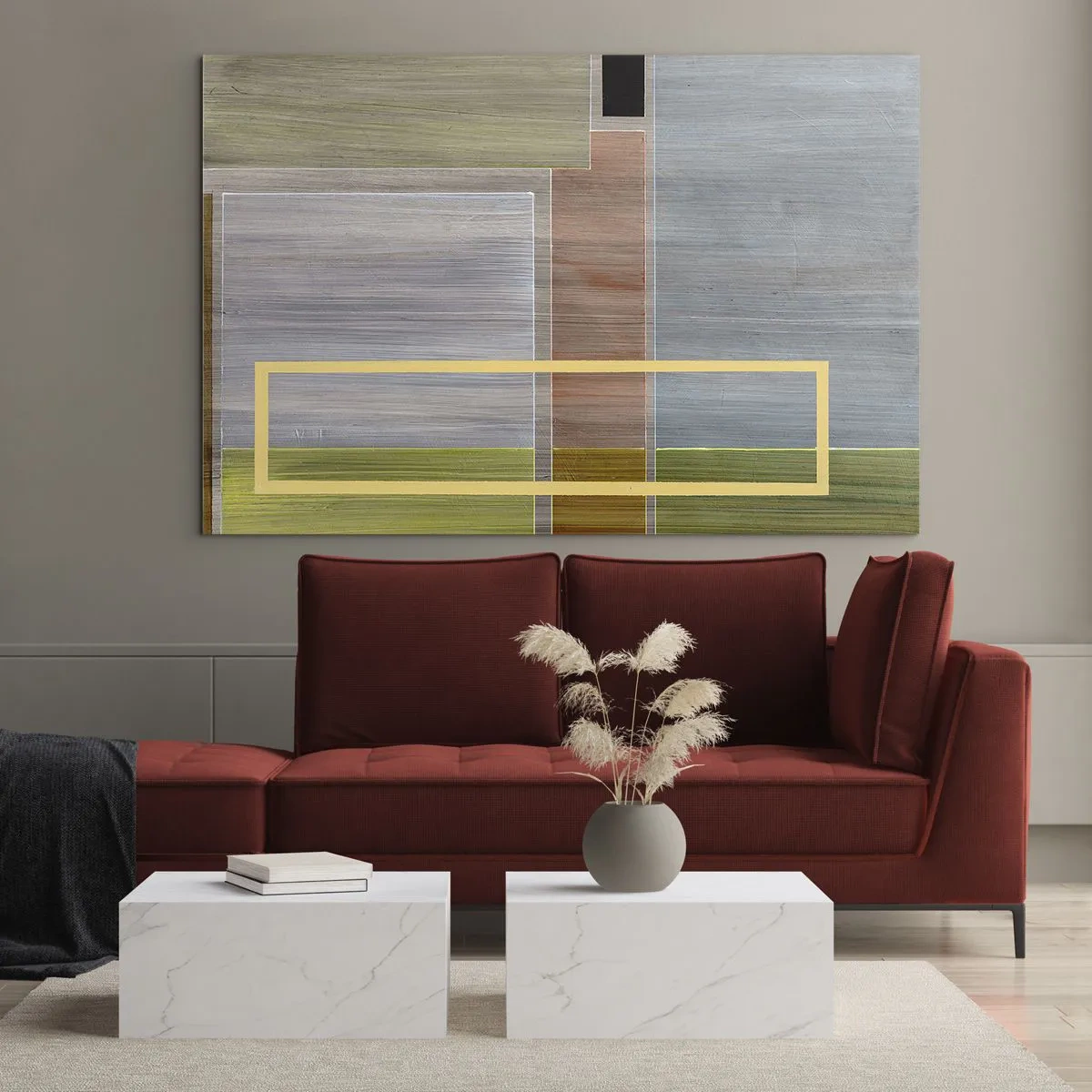 Glass picture - Straight and Calm - 120x80 cm