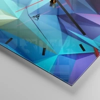 Clock face with lines