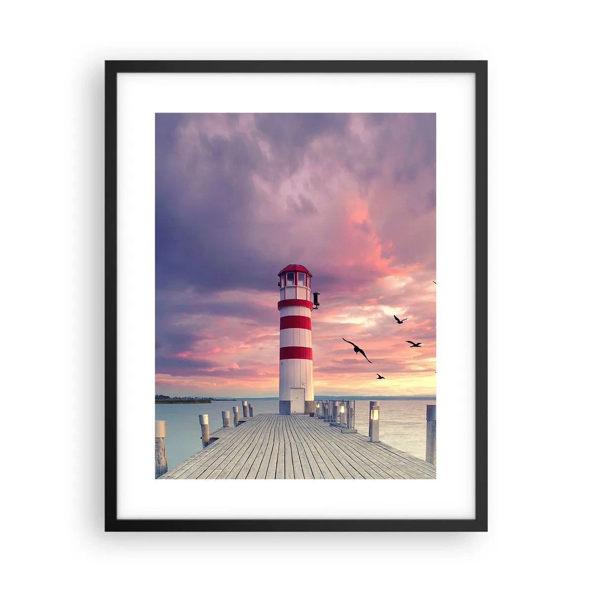 Poster in black frame - Time for Port - 40x50 cm