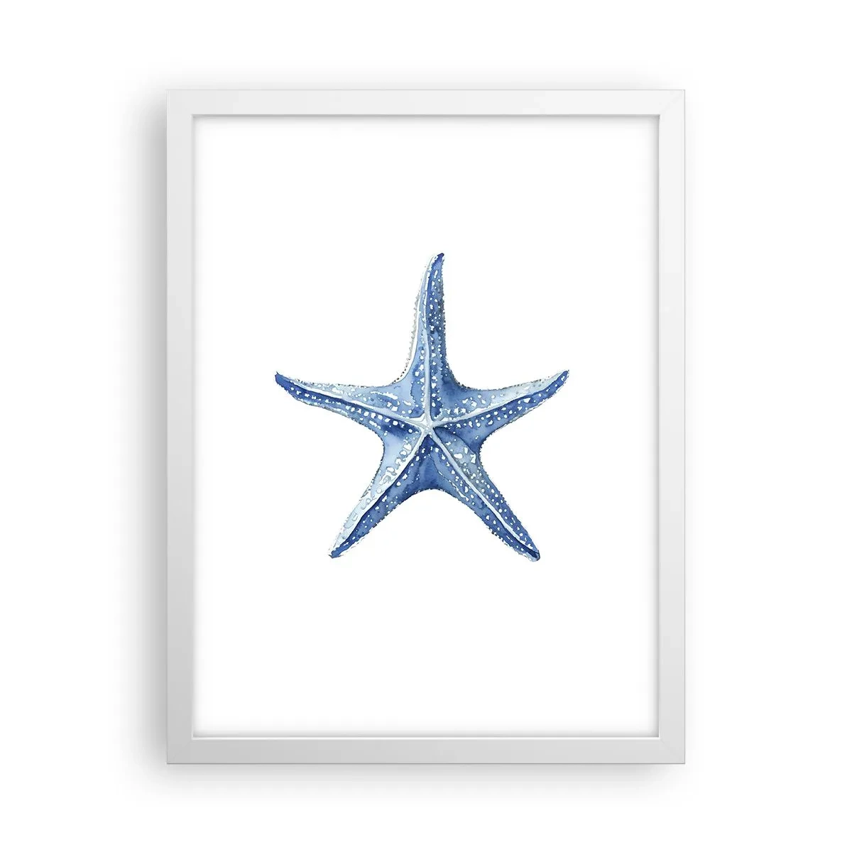Poster in white frmae - Sea Star - 30x40 cm