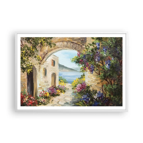 Poster in white frmae - Charm of a Sea Province - 100x70 cm