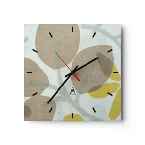 Wall clock - Clock on glass - Composition in Full Sunlight - 40x40 cm