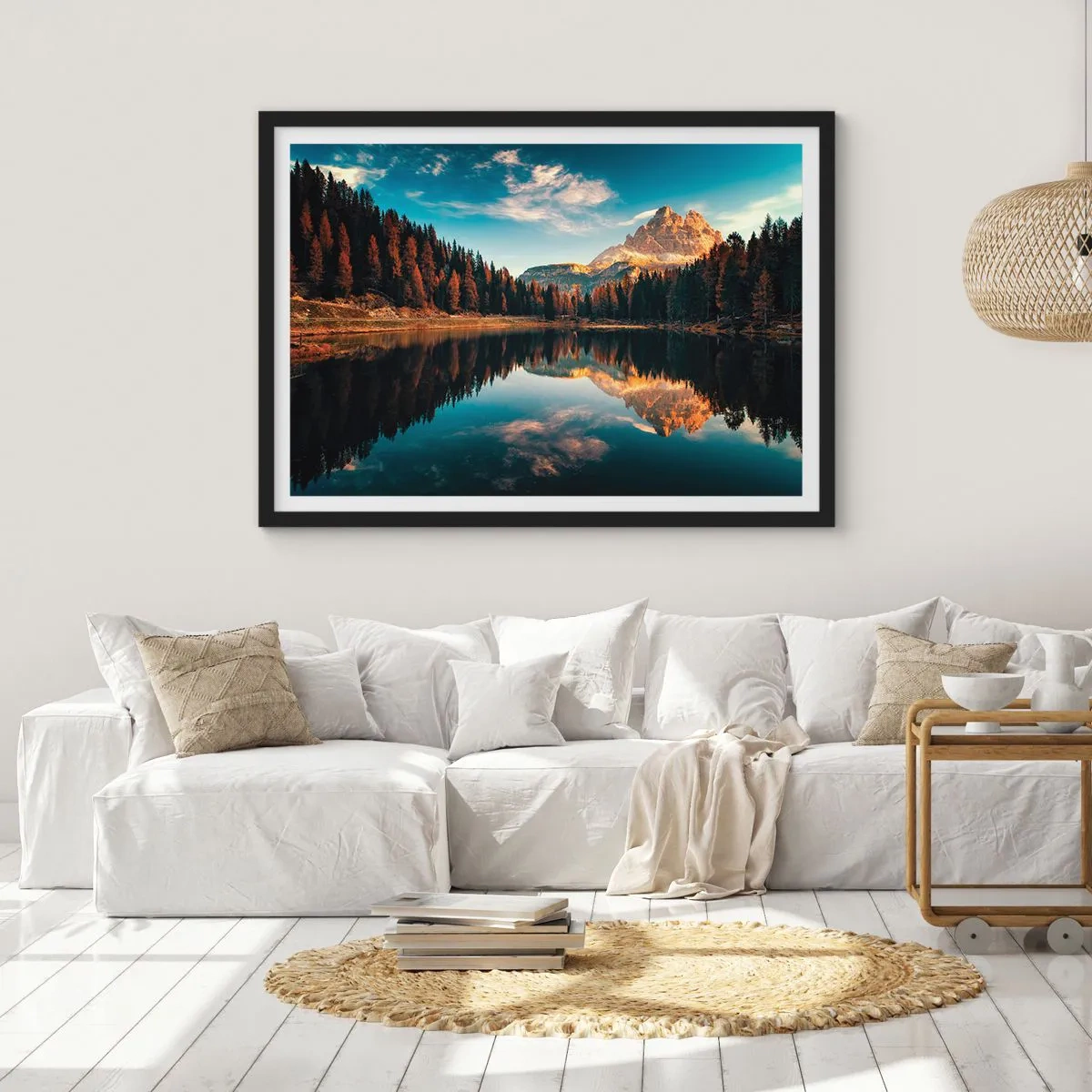 Poster in black frame - Double Landscape - 70x50 cm