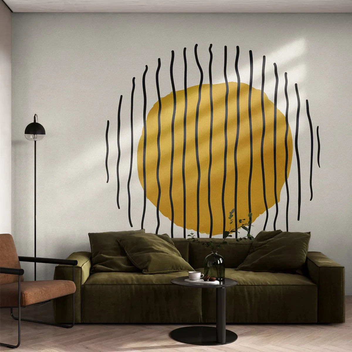 Self-Adhesive Photo Wallpaper Deluxe Sticker - Abstract Shivering from Heat - Abstraction, Piece, Minimalism - 500x350 cm