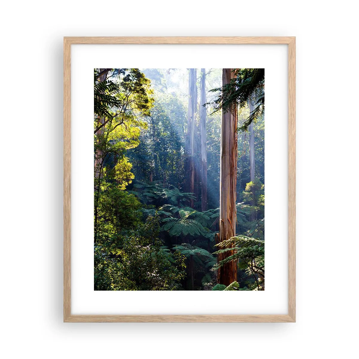 Poster in light oak frame - Tale of a Forest - 40x50 cm