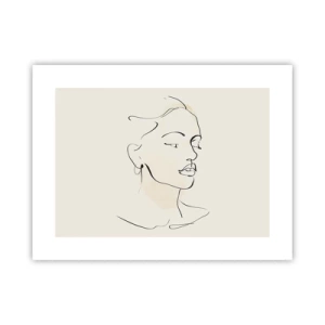 Poster - With a Decisive Line - 40x30 cm