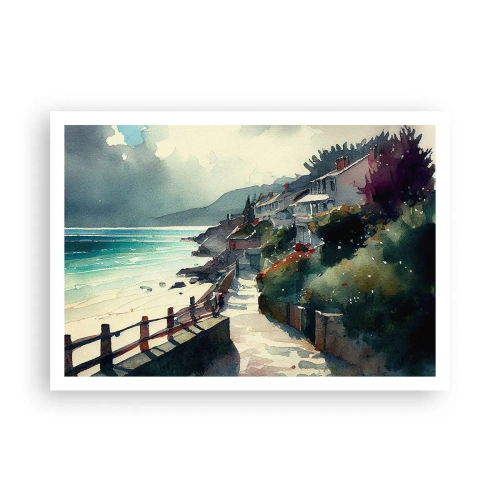 Poster - Mediterranean Town - 100x70 cm