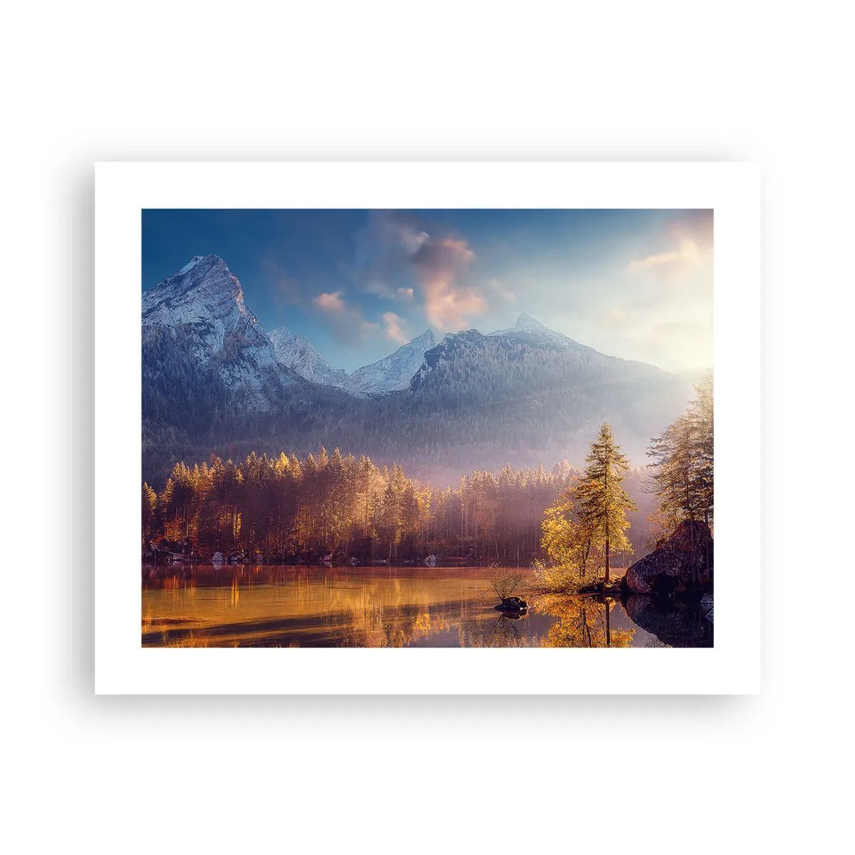 Poster - In the Mountains and Valleys - 50x40 cm