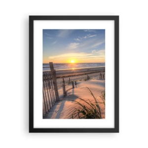 Poster in black frame - Light and Shade of the Wind - 30x40 cm