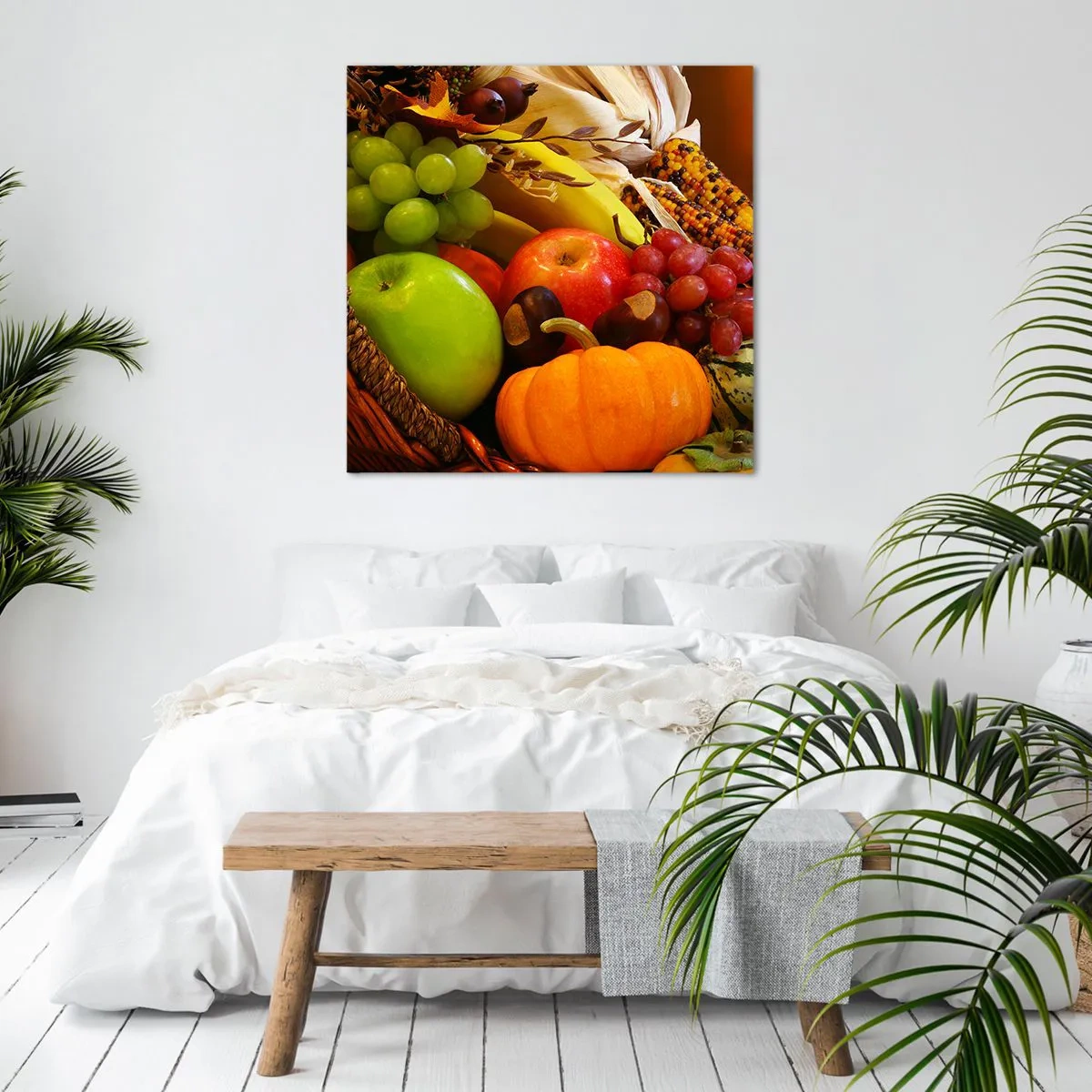 Canvas picture - Basket of Abundance - 40x40 cm