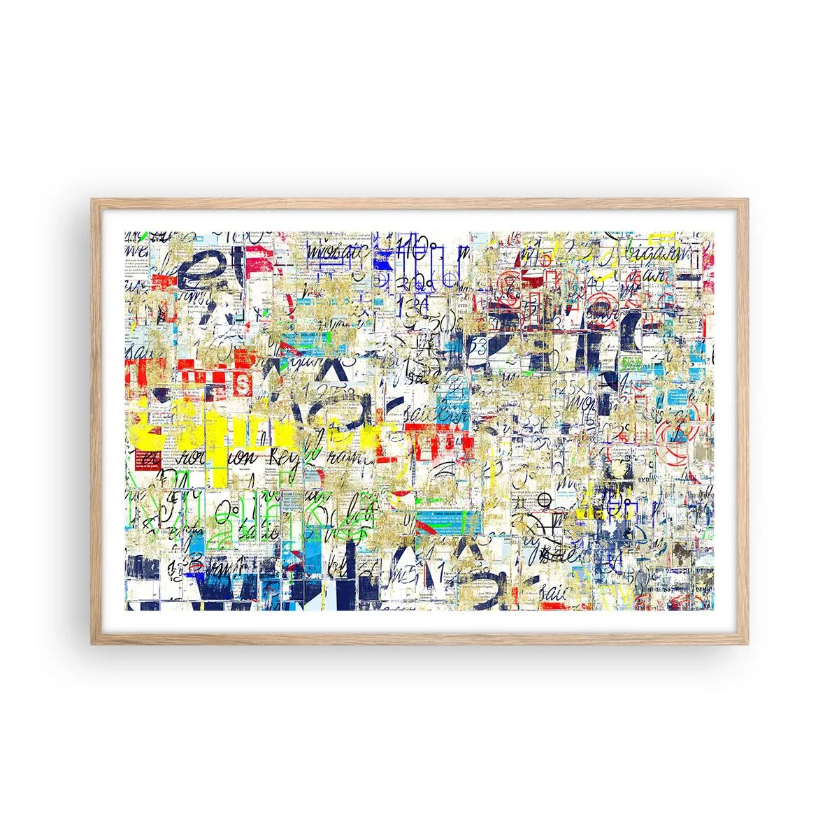 Poster in light oak frame - Feast for the Eyes - 91x61 cm