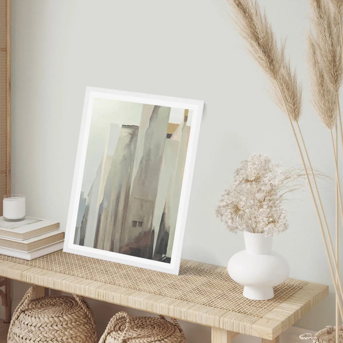 Poster in white frmae - Dream of a City - 40x50 cm