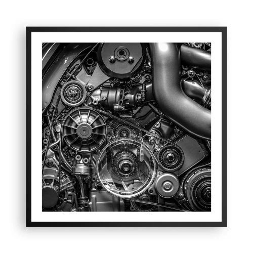 Poster in black frame - Poetry of Mechanics - 60x60 cm