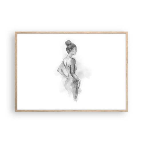 Poster in light oak frame - Pretty As a Picture - 100x70 cm