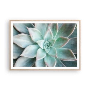 Poster in light oak frame - Heart of a Desert - 100x70 cm