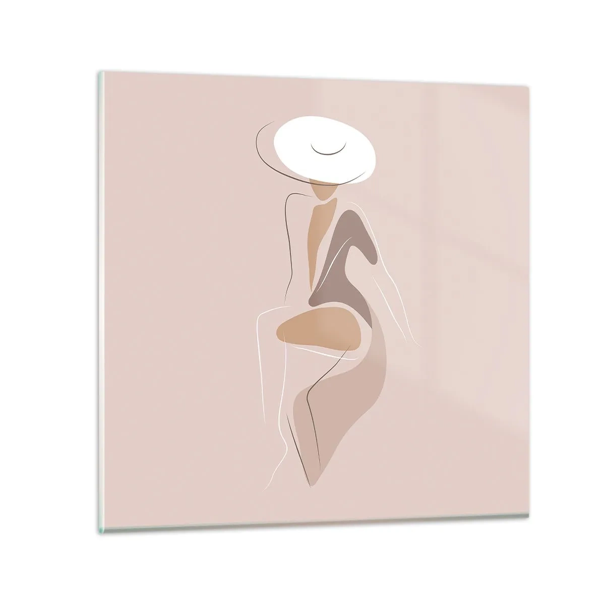 Glass picture - Being a Lady - 40x40 cm