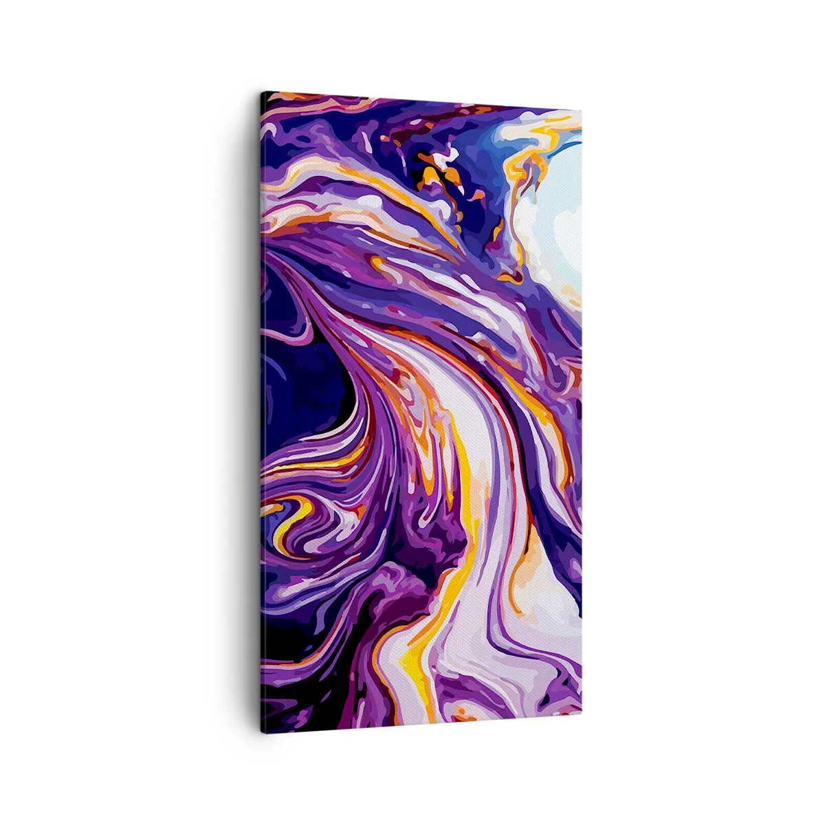 Canvas picture - Bending of Space in Purple - 45x80 cm