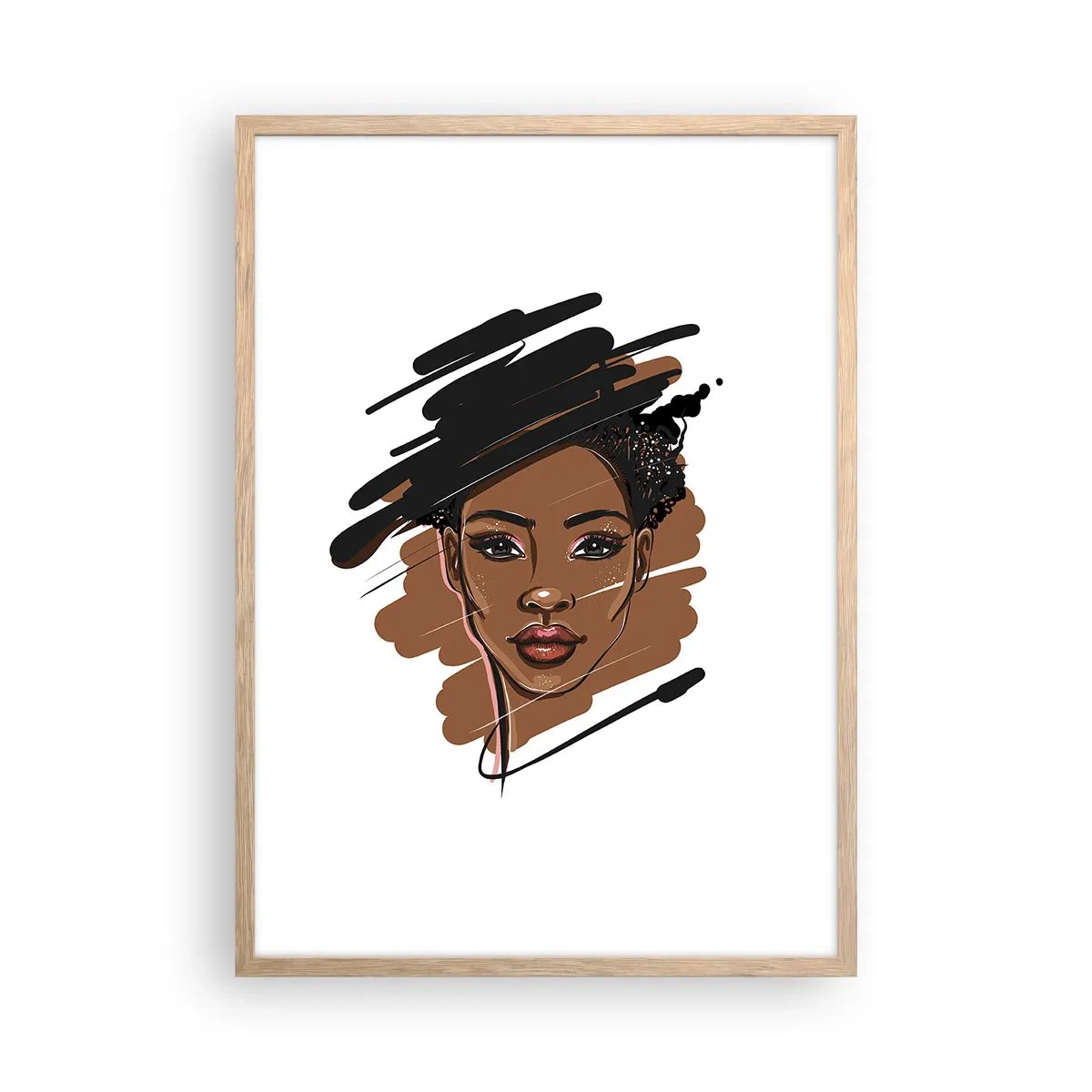 Poster in light oak frame - Sweet Like Chocolate - 50x70 cm