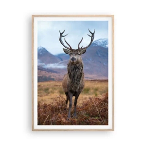 Poster in light oak frame - On Your Own Land - 70x100 cm